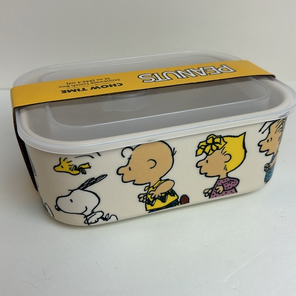 Peanuts Snoopy Stoneware Lunch Box 32 oz. With Lid Storage with Lid - Picture 6 of 16